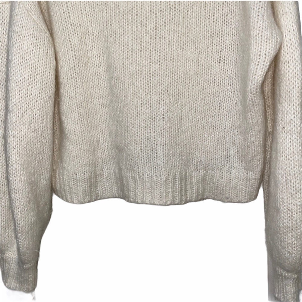 Madewell V-neck Pullover Sweater White Size Medium - Picture 5 of 6